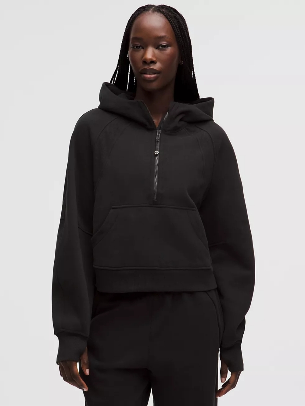 Lululemon Scuba Oversized Half Zip Hoodie Comfy Cropped Size XS/S Loungewear